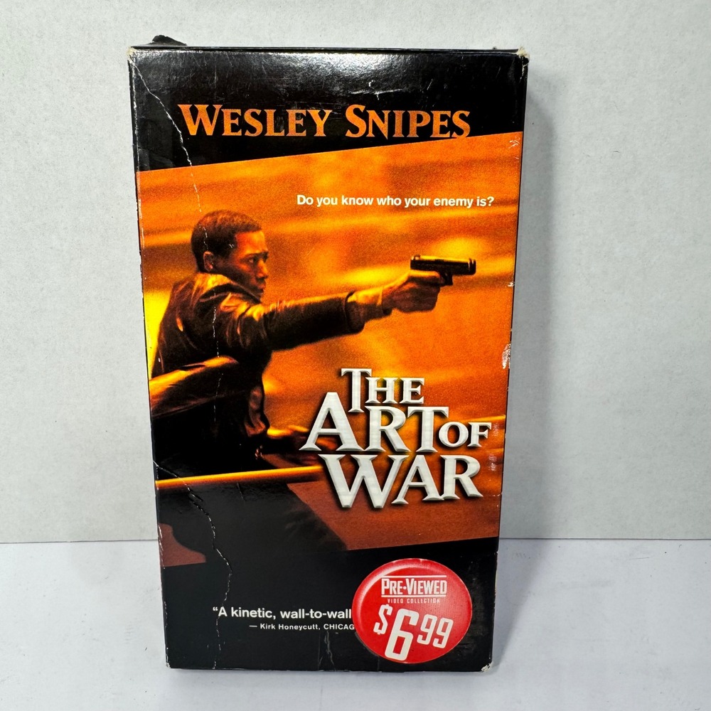 The Art of War VHS 2000 Wesley Snipes Action Thriller Blockbuster Rental Vintage